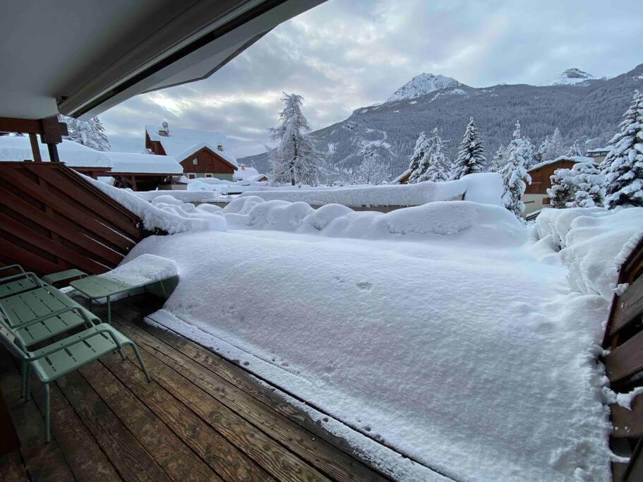 Appartement 4 Pers Grande Terrasse Vue Pistes Ski サン・シャフレ エクステリア 写真